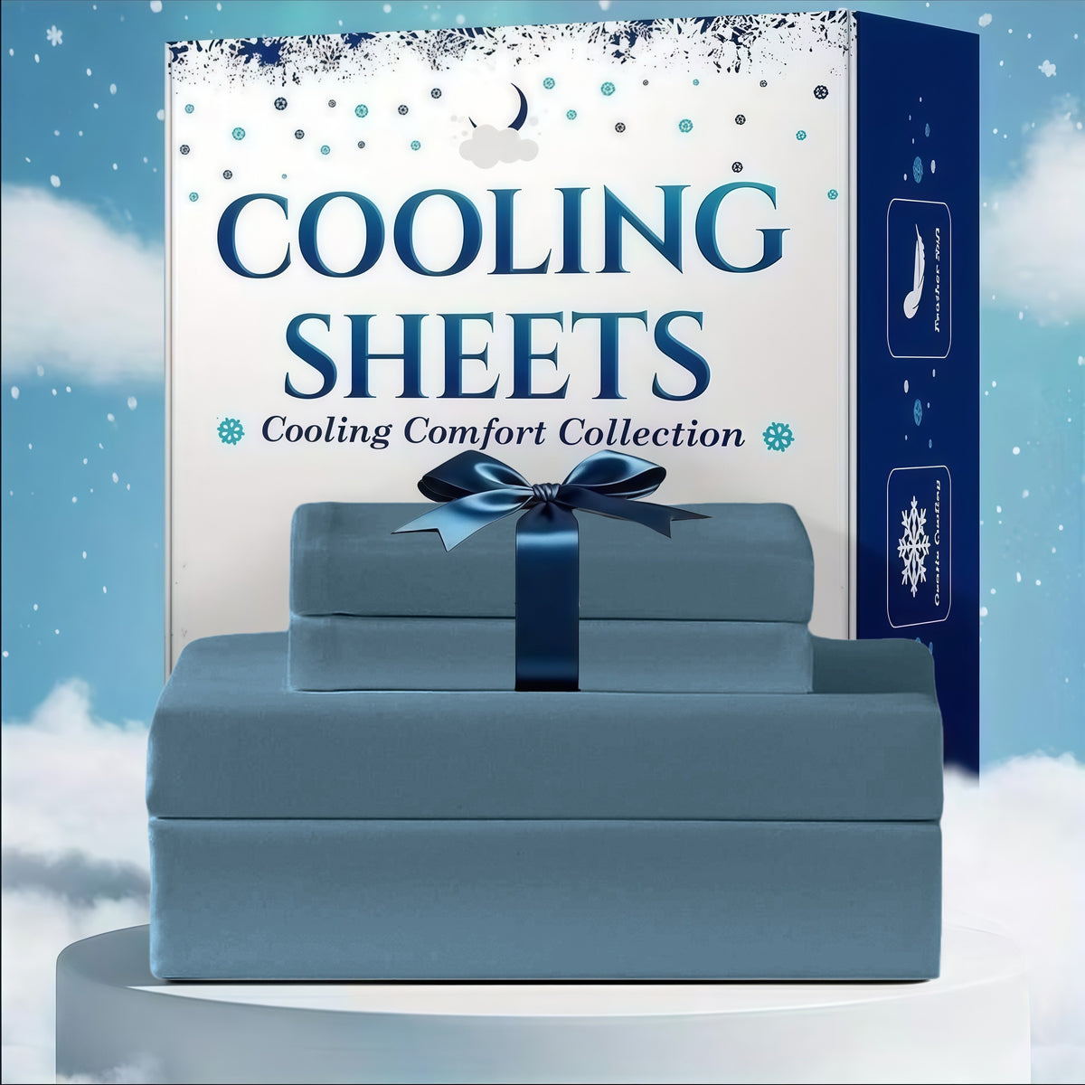 Cooling Bed Sheet Set 3 or 4 Piece Deep Pocket Fitted Sheet Flat Sheet Pillowcase Hotel Luxury Soft Wrinkle Free Twin Full Queen King Size 22 Colors
