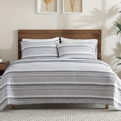 Fitted Sheet Deep Pocket Microfiber - Soft Breathable Cooling Bed Sheet Twin Full Queen King, Wrinkle & Fade Resistant, 14 Colors Available for Bedroom Dorm Guest Room