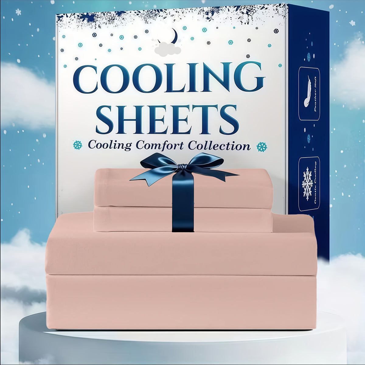 Cooling Bed Sheet Set 3 or 4 Piece Deep Pocket Fitted Sheet Flat Sheet Pillowcase Hotel Luxury Soft Wrinkle Free Twin Full Queen King Size 22 Colors