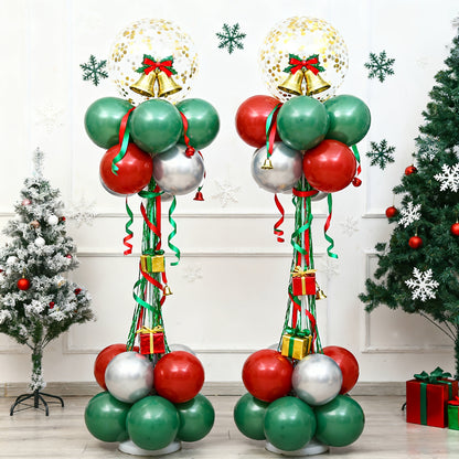 Balloon Column Stand Kit Set of 2 - 7Ft Adjustable Metal Telescopic Pillar Balloon Arch Stand for Birthday Party, Wedding, Graduation, Halloween & Christmas Decorations