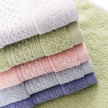 100% Cotton Bath Towel Set 3 or 6 Piece, Ultra Soft Highly Absorbent Knit Towels for Bathroom, Hotel Quality Bath Towels for Home Shower Spa Sauna, 360GSM Thick Towel Set in Grey Blue White