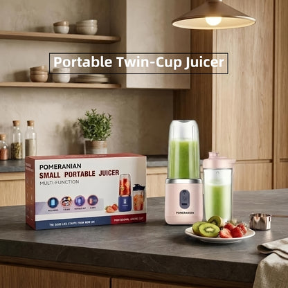 Portable Blender Rechargeable Electric Personal Blender for Juice Smoothies Coffee Milkshakes – USB Charging Compact Travel Blender Cup for Outdoor Camping Gym, 380ml or 1500mAh, Blue Pink White