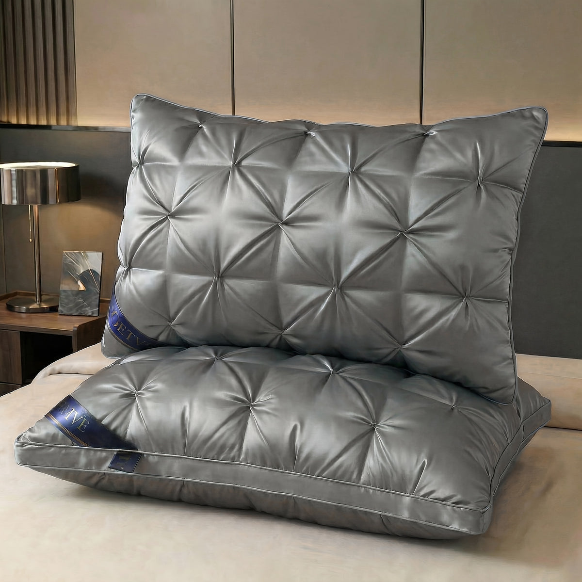 Bed Pillows for Sleeping Set of 2 - Luxury Hotel Quality Down Alternative Pillows, Cooling Breathable Neck Support Pillow for Side, Back & Stomach Sleepers, Soft Fluffy, Queen King Size, Multiple Colors