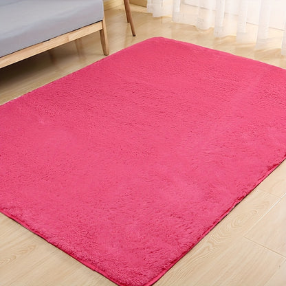 Plush Area Rug Solid Color Tufted Soft Carpet 900GSM Machine Washable Non-Slip - Polyester Fine Hair Floor Mat for Living Room Bedroom Bedside 3x5 4x6 5x8 6x9ft Gray Cream Khaki Wine Purple Rose