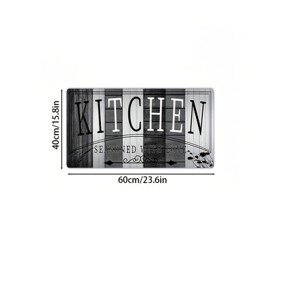 Kitchen Mat Printed Absorbent Non-Slip Durable Floor Mat for Kitchen Door Hallway Entryway Laundry Room, Modern Decorative Kitchen Rug Carpet Mat Easy to Clean