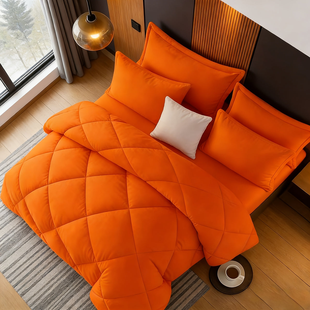 Bedding Comforter Set 30+ Colors All Season – Diamond Quilted Down Alternative Comforter with Pillowcases, Soft Lightweight Breathable Microfiber Fill, Twin Queen King, 2/3 Piece Bed Set for Bedroom Guest Room Dorm