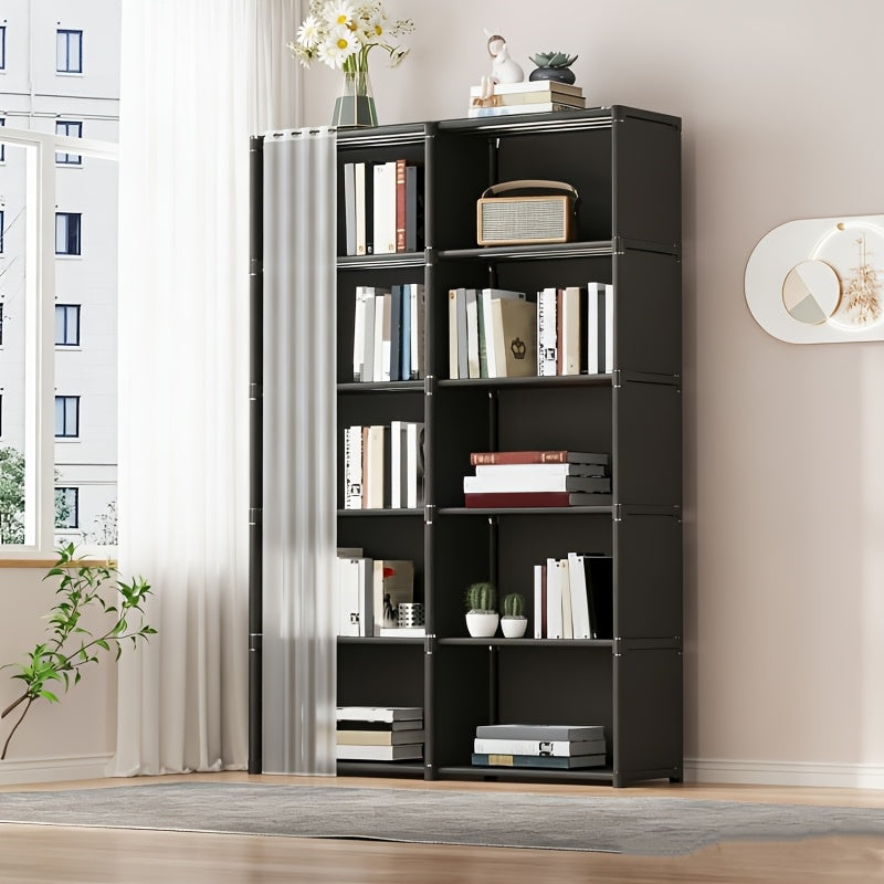 6-Tier Multi-Purpose Storage Rack 15.75 Inch Dust-Proof Shelving Unit Easy Assembly Organizer for Clothes, Books & Miscellaneous – Utility Shelf for Office, Bedroom, Living Room, Classroom & Dorm