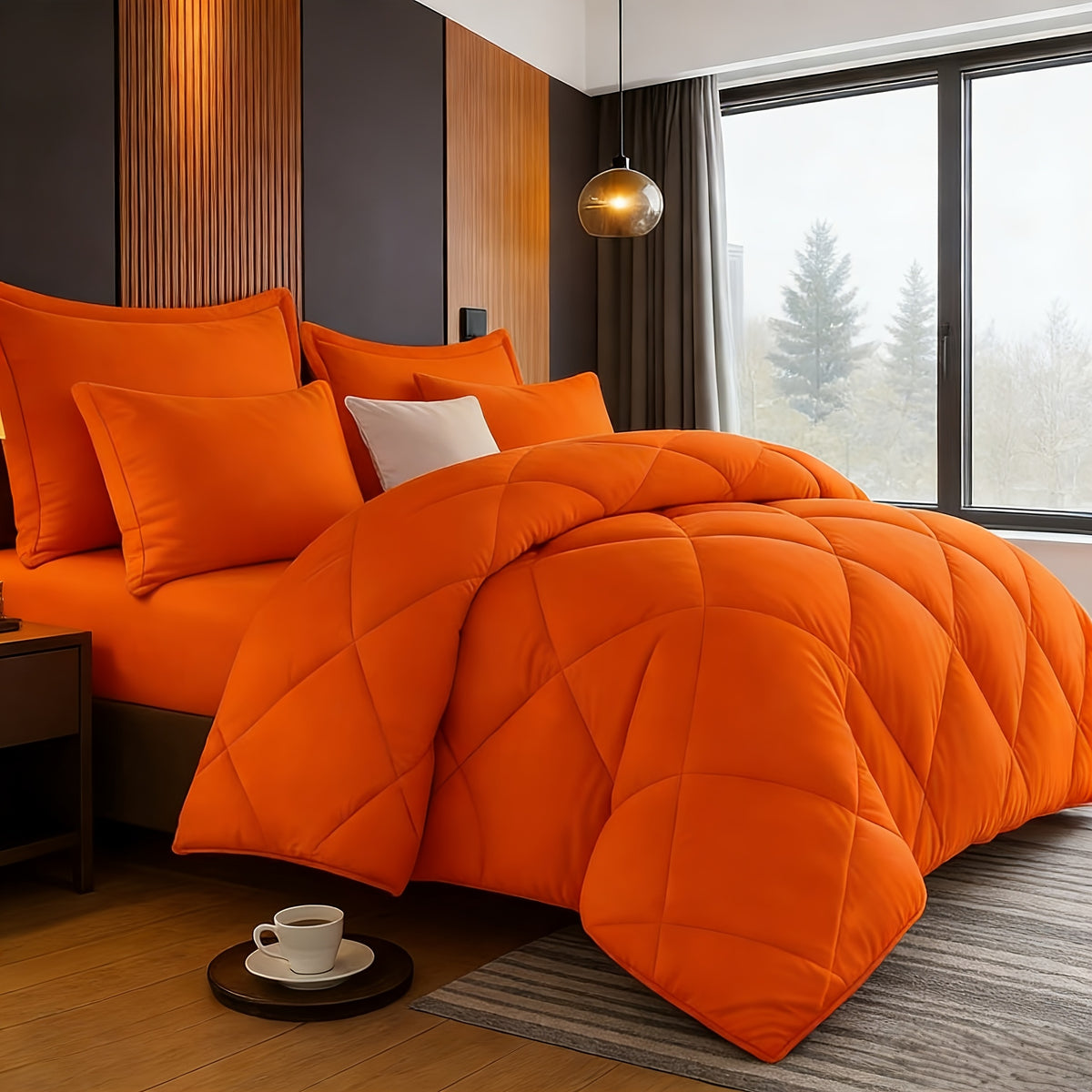 Bedding Comforter Set 30+ Colors All Season – Diamond Quilted Down Alternative Comforter with Pillowcases, Soft Lightweight Breathable Microfiber Fill, Twin Queen King, 2/3 Piece Bed Set for Bedroom Guest Room Dorm