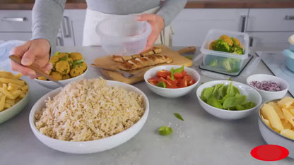 Sealed Food Storage Containers Outdoor Lunch Box Set - Microwave & Oven Safe Meal Prep Boxes for Salads, Fruits, Vegetables & Sandwiches, Durable Picnic Containers with Lids