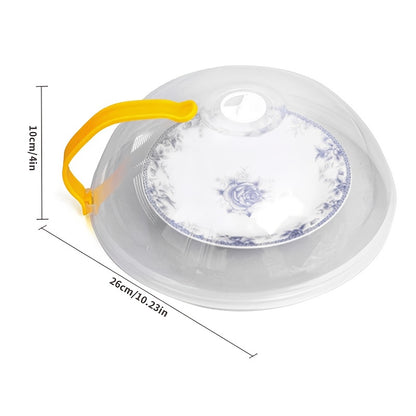Microwave Food Cover Splatter Guard 2 Pack with Steam Vent & Handle – BPA-Free Plastic Microwave Plate Cover Lid for Kitchen, Easy Grip, Dishwasher Safe, Fits Most Plates and Bowls