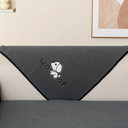 Sherpa Sofa Cover for Pets – Thick Plush Non-Slip Couch Protector Slipcover for Dogs & Cats, Furniture Protection Cover for Sofa Seat, Backrest, Armrest & Cushion, Bedroom Living Room Office