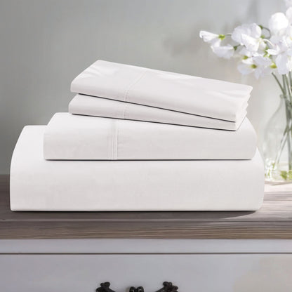 1000 Thread Count Egyptian Cotton Sheet Set Sateen Weave Deep Pocket 16 Inch Fitted Sheet Flat Sheet Pillowcases Soft Breathable Luxury Bedding Twin Full Queen King Grey Ivory White