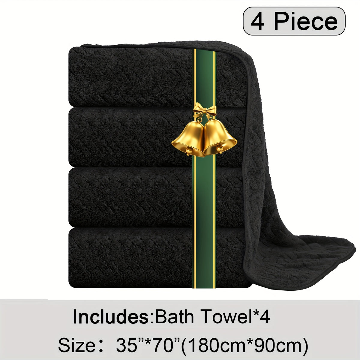 Oversized Bath Towel Set Microfiber XL – Super Absorbent Quick Dry Extra Large Bath Sheets for Family & Hotel, Soft Plush Shower Towels, 4-Piece & 8-Piece Sets, Multiple Colors & Patterns
