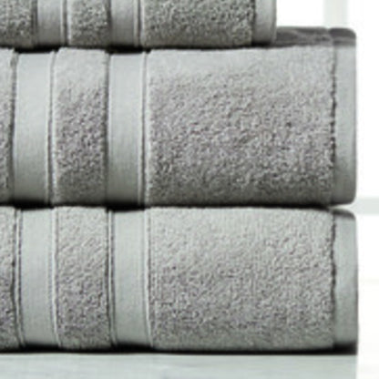 Egyptian Cotton Towel Set 6 Piece – 650 GSM Luxury Bath Towels with Zero Twist Loops, Ultra Soft & Highly Absorbent, Includes 2 Bath Towels, 2 Hand Towels & 2 Washcloths for Bathroom Spa Experience