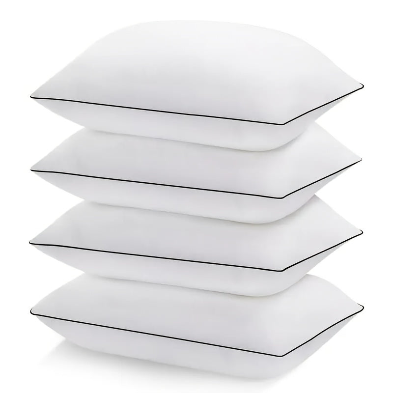 Queen Size Bed Pillows for Sleeping Set of 2 or 4 – Cooling Hotel Quality Down Alternative Pillow 20x30in, Soft Neck Relief Support for Back Stomach Side Sleepers, Breathable & Hypoallergenic