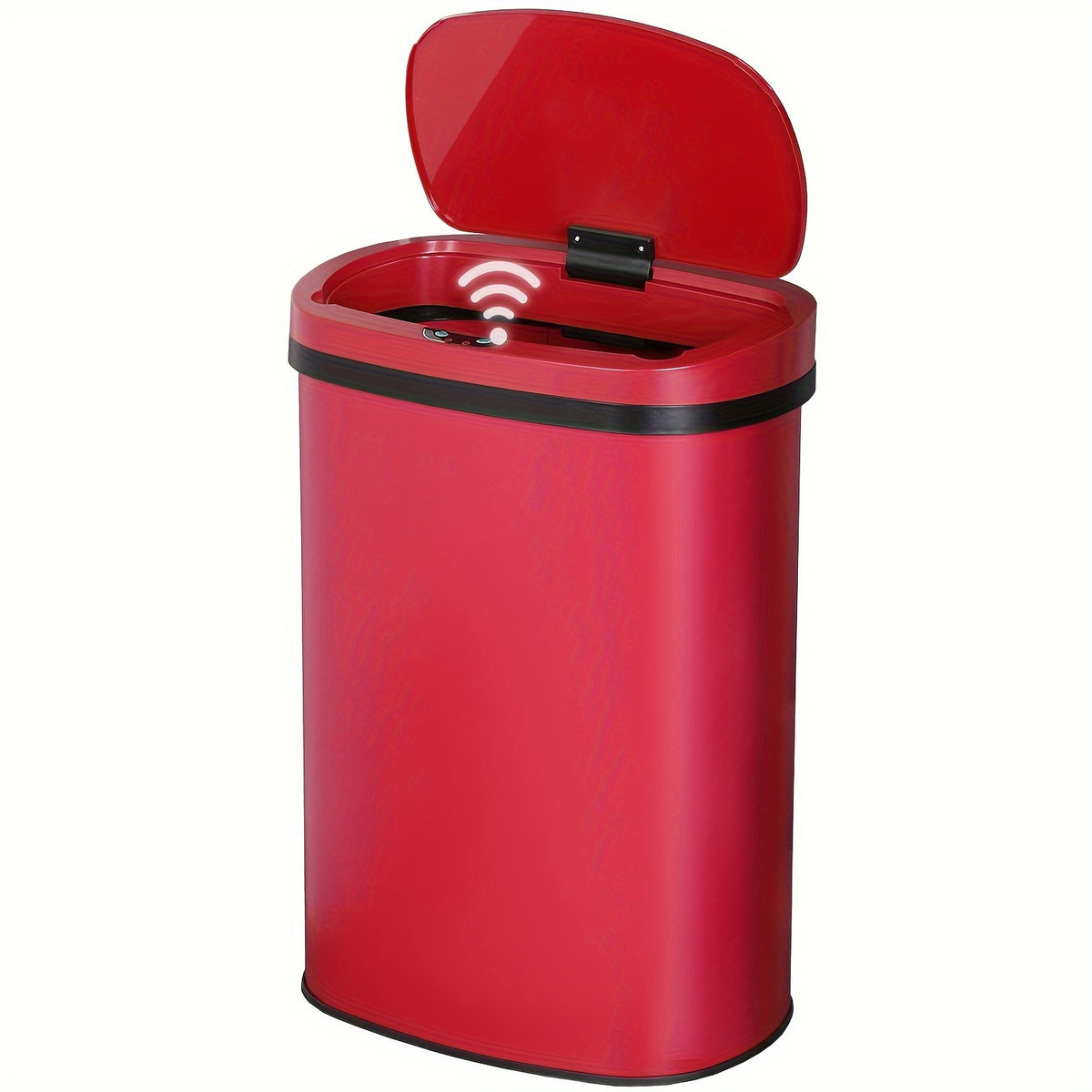 13 Gallon Touchless Motion Sensor Trash Can 50L – Automatic Smart Garbage Can for Kitchen, Office, Bedroom & Living Room, Plastic & Stainless Steel, Multiple Colors