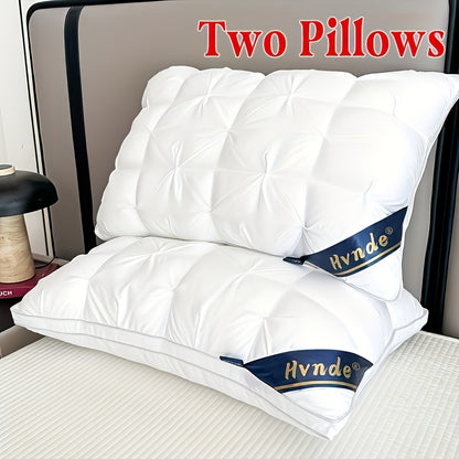 Hotel Quality Pillows for Sleeping 2-Pack – Luxury 5-Star Deep Sleep Neck Support, Non-Collapse Hypoallergenic Polyester Fill, Cooling Soft Texture, Queen & King Size, All-Season Bed Pillows