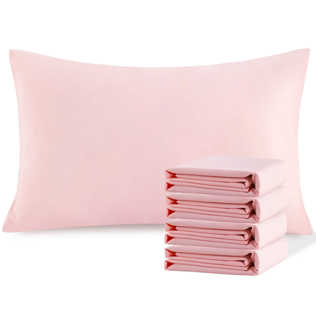 Pillowcases 4 Pack Queen Size Brushed Microfiber – Envelope Closure Soft Wrinkle-Free Fade-Resistant Solid Color Pillow Cases, 20x30 Inch, 32 Colors