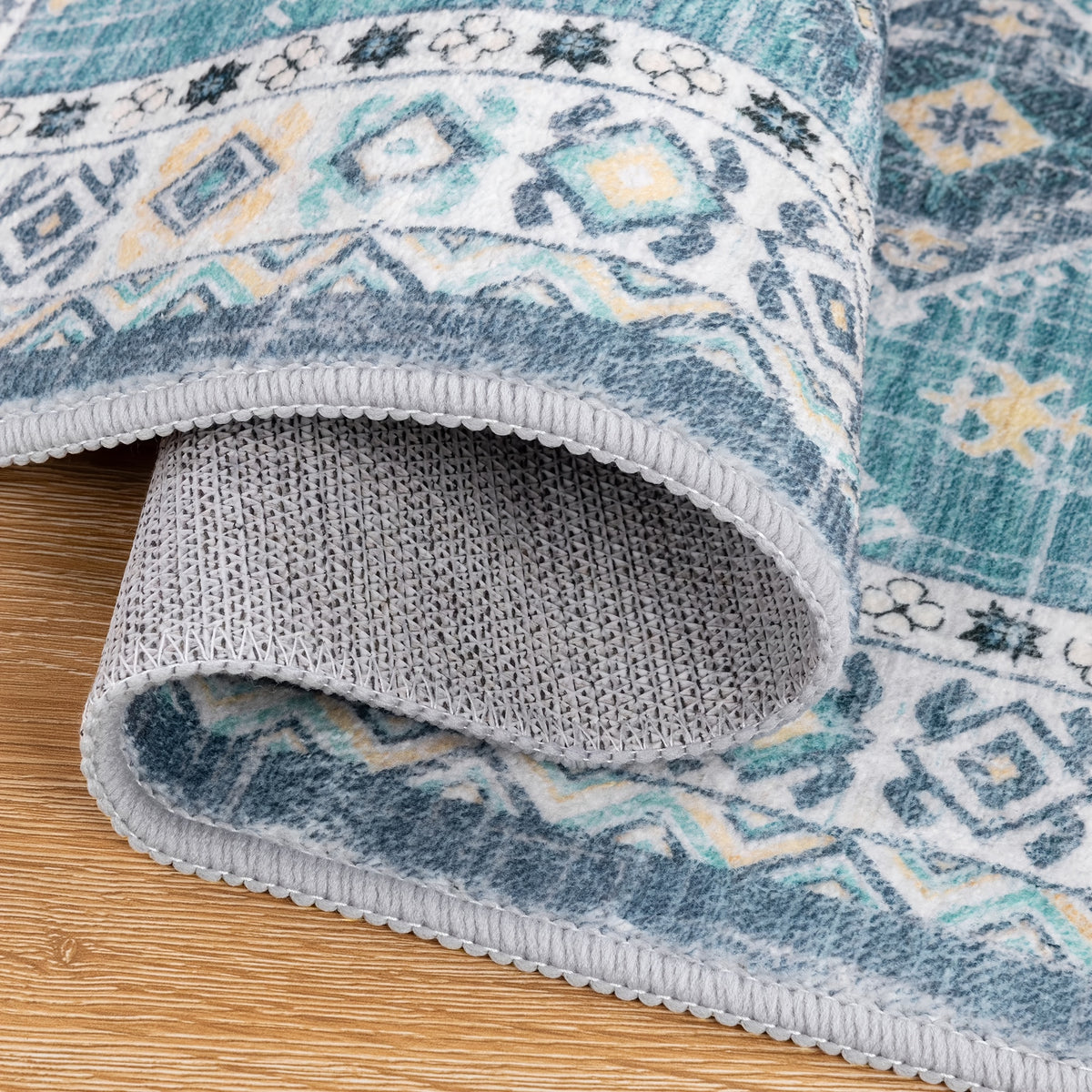 Boho Kitchen Mat Set 3-Piece with Runner – Non-Slip Washable Thick Kitchen Rugs and Mats for Floor, Kitchen Runner Rug for Hallway Laundry Room Holiday Decor