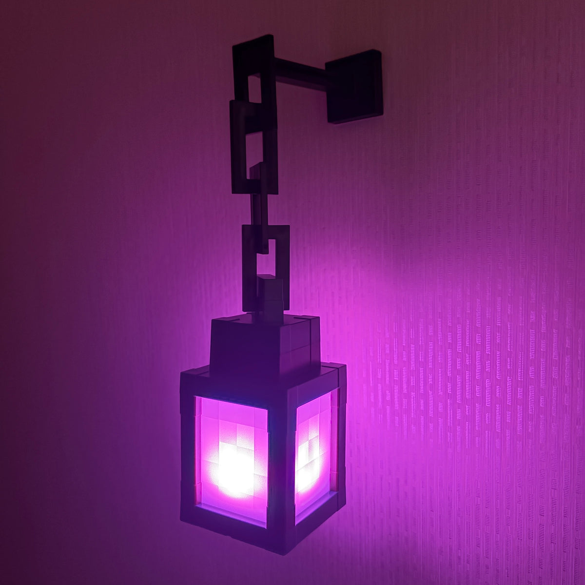 Pixel Lantern Night Light 16 RGB Colors with Remote - USB Rechargeable LED Mood Lamp for Bedroom Gaming Room Desk Wall Decor, Eye-Friendly Glow for Kids Teens Adults, Halloween Christmas Gift