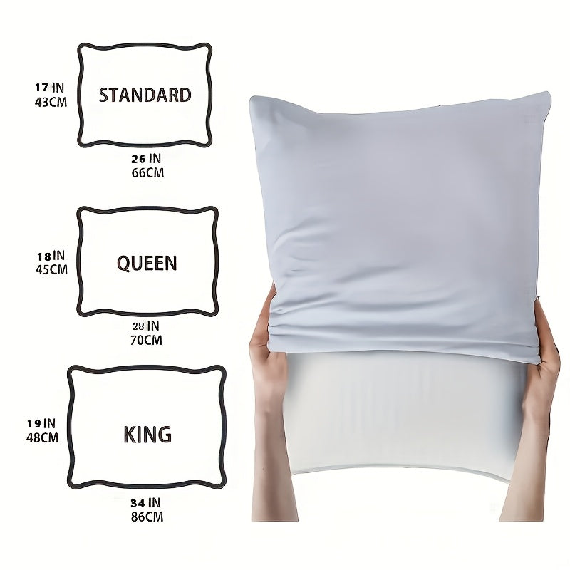 Cooling Pillows for Sleeping Set of 2 - Bamboo Fiber Bed Pillows for Back, Stomach & Side Sleepers, Soft Breathable Shredded Memory Foam Pillow with Washable Cover, Standard Queen King, Bundle Sets