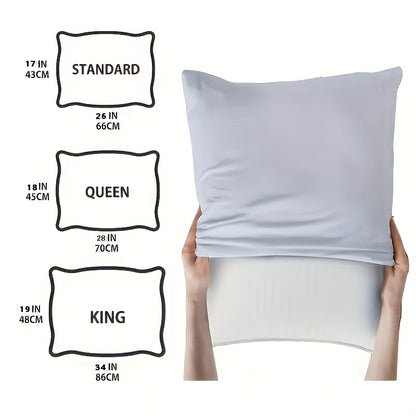 Cooling Pillows for Sleeping Set of 2 - Bamboo Fiber Bed Pillows for Back, Stomach & Side Sleepers, Soft Breathable Shredded Memory Foam Pillow with Washable Cover, Standard Queen King, Bundle Sets
