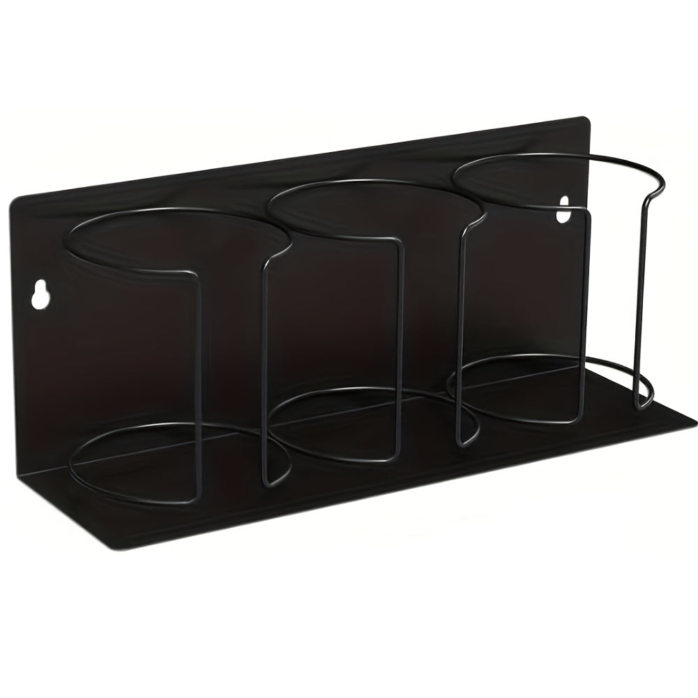 Magnetic Cup Holder 3-Layer Refrigerator Organizer, Space-Saving Magnetic Cup Rack for Cups, Glasses & Water Bottles, Strong Magnetic Base for Fridge, Kitchen & Bathroom Storage – Black or White