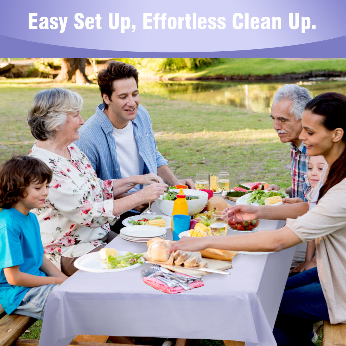 Disposable Plastic Tablecloth 12-Pack – Heavy Duty Table Cover for Parties, 84" Round & 54"x108" Rectangle, 22 Colors for Kitchen Dining Outdoor Events