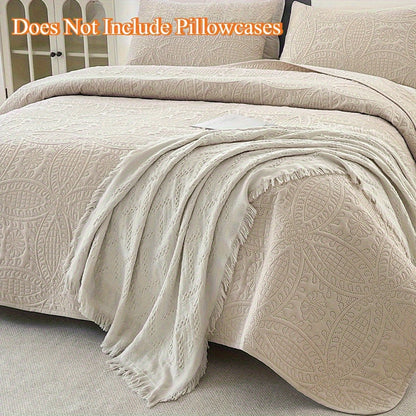 Lightweight Bedspread Coverlet All Season - Soft Breathable Quilted Coin Pattern Blanket for Bed, Non-Slip Reversible Bed Cover for Bedroom, Dorm & Guest Room - Twin Full Queen King, 6 Colors