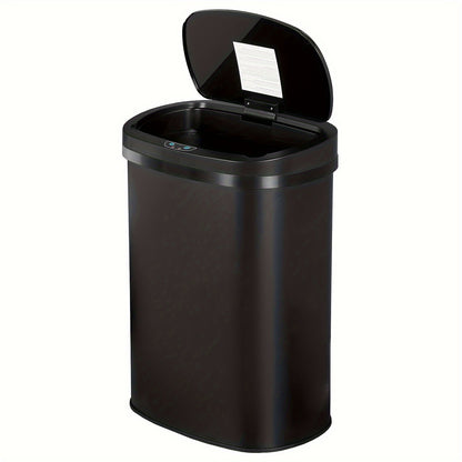 13 Gallon Touchless Motion Sensor Trash Can 50L – Automatic Smart Garbage Can for Kitchen, Office, Bedroom & Living Room, Plastic & Stainless Steel, Multiple Colors