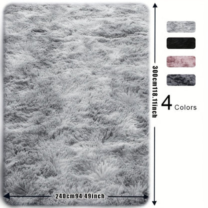 Fluffy Faux Fur Area Rug Super Soft Plush 8x10ft for Living Room Bedroom – Thickened Shaggy Rug 96x120 Inch, Ultra Soft Non-Shed Faux Fur Carpet for Bedroom Living Room Home Decor