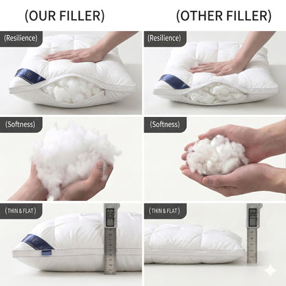 Bed Pillows for Sleeping Set of 2 - Luxury Hotel Quality Down Alternative Pillows, Cooling Breathable Neck Support Pillow for Side, Back & Stomach Sleepers, Soft Fluffy, Queen King Size, Multiple Colors