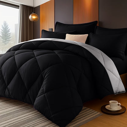 Bedding Comforter Set 30+ Colors All Season – Diamond Quilted Down Alternative Comforter with Pillowcases, Soft Lightweight Breathable Microfiber Fill, Twin Queen King, 2/3 Piece Bed Set for Bedroom Guest Room Dorm