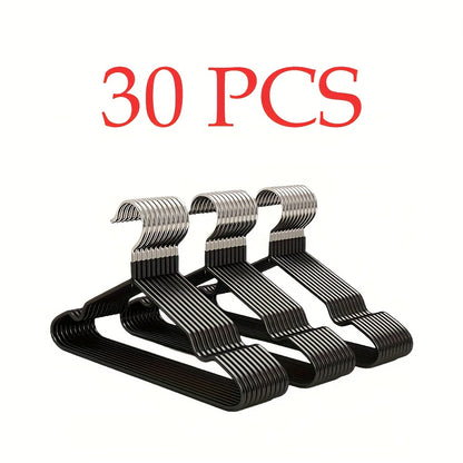 Heavy Duty Metal Clothes Hangers Non-Slip Bulk Set 30/50/100 Pack – High Manganese Steel Coat Hangers Thickened Waterproof Rust-Proof, Space Saving Closet Organizer for Home & Commercial Use
