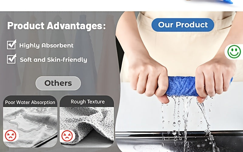 Soft Absorbent Washcloths Bulk Set 40/60/100 Pcs – Quick-Dry Compact Square Face Towels for Bathroom Home Bathing 8.8x8.8in