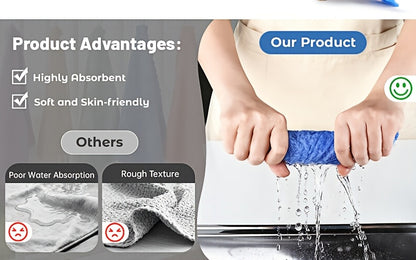 Soft Absorbent Washcloths Bulk Set 40/60/100 Pcs – Quick-Dry Compact Square Face Towels for Bathroom Home Bathing 8.8x8.8in