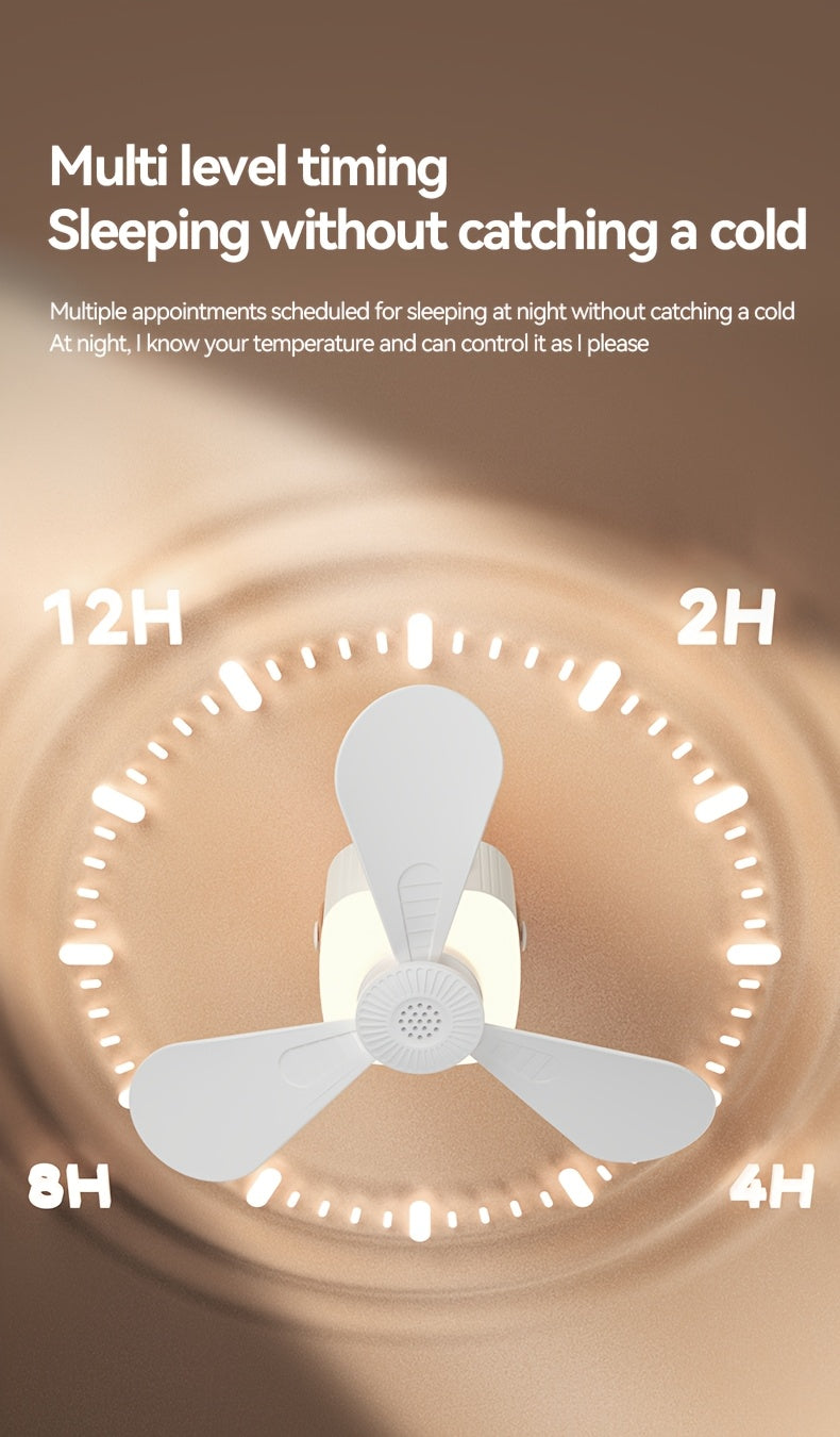 Portable Tent Fan with Remote Control & Triangular Stand – USB Rechargeable Camping Fan with Hanging Hook, Aromatherapy Function, 3 Speeds, Emergency Survival Fan for Canopy Tent, Outdoor & Bedroom