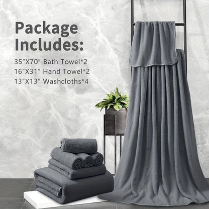 750GSM Extra Large Bath Towels Set 8-Pack 35x70 Inch – Oversized Luxury Bath Sheets Ultra-Soft Thick Highly Absorbent Fast Dry Towels for Bathroom Gym Spa Daily Use