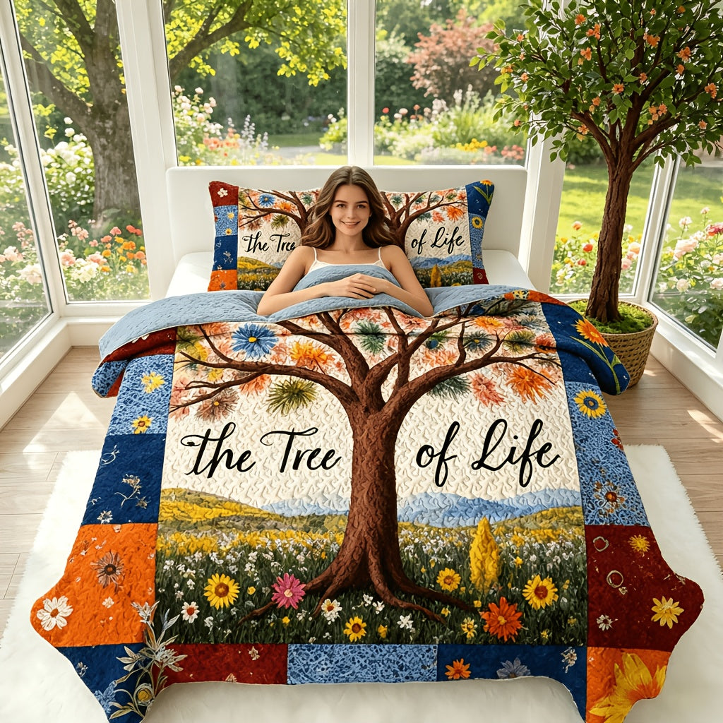 Floral Quilt Set 2 3 Piece Twin Full Queen King Lightweight Patchwork Coverlet Bedding Set Soft Cozy Boho Comforter with Pillow Shams Green Blue Pink Plaid Spring Summer Year Round