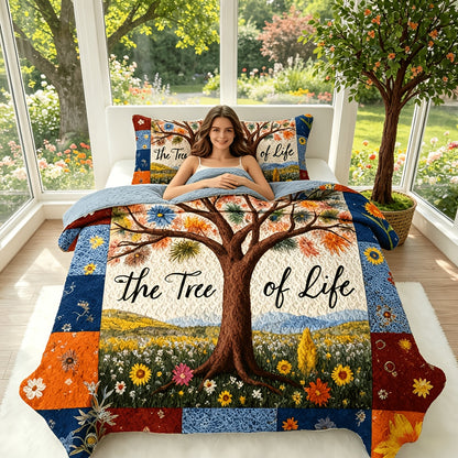 Floral Quilt Set 2 3 Piece Twin Full Queen King Lightweight Patchwork Coverlet Bedding Set Soft Cozy Boho Comforter with Pillow Shams Green Blue Pink Plaid Spring Summer Year Round