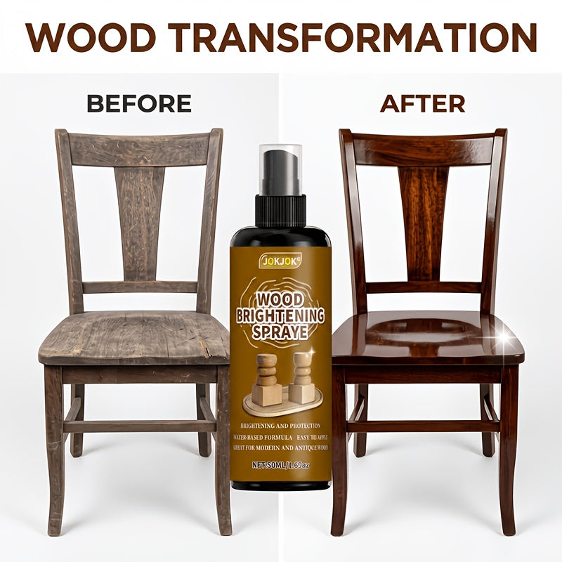 Hardwood Floor Cleaner Polish & Scratch Repair – Multi-Purpose Wood Furniture Restorer, Deep Shine for Floors Car Interiors & Wooden Surfaces, 50ML