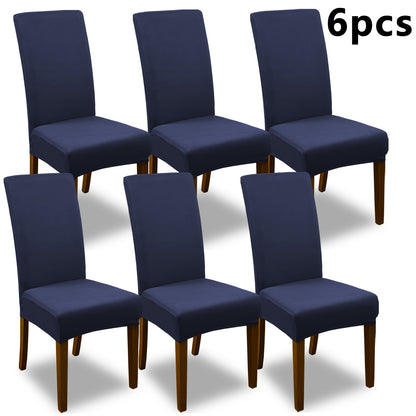 Dining Chair Covers Set of 4 6 Stretch Jacquard Slipcovers, Elastic Chair Cover for Dining Room Kitchen Wedding Office Living Room, Washable Furniture Protector in 9 Colors