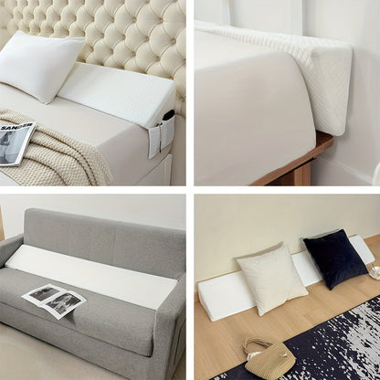 Bed Gap Filler Mattress Wedge Pillow for Headboard - Close 0-7" Gap Between Mattress and Wall, Bed Wedge Backrest Support Pillow Twin Full Queen King 8 Colors