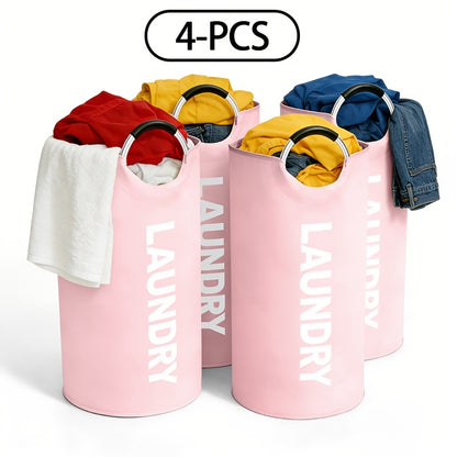 Foldable Laundry Basket with Handles Large Oxford Cloth Collapsible Hamper 3 Pack 4 Pack for Bedroom Bathroom Dorm Laundry Room Dirty Clothes Storage
