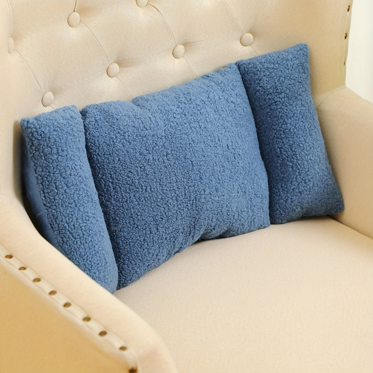 Lumbar Support Pillow for Office Chair - 3-Level Adjustable Backrest Cushion with Knot Design, Soft Polyester Fiber Waist Pillow for Desk Chair Sofa Car, Washable, Dark Gray Coffee Gray Blue Tan