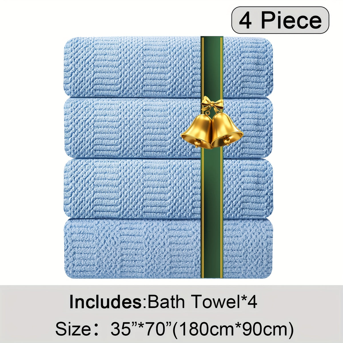 Oversized Bath Towel Set Microfiber XL – Super Absorbent Quick Dry Extra Large Bath Sheets for Family & Hotel, Soft Plush Shower Towels, 4-Piece & 8-Piece Sets, Multiple Colors & Patterns