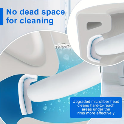 Disposable Toilet Wand Refills 58 or 120 Pack, Toilet Brush Replacement Heads with Upgraded Fiber Bristles, Compatible with Clorox ToiletWand System, Deep Clean Toilet Bowl, Bathtub & Sink