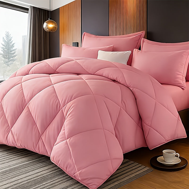 Bedding Comforter Set 30+ Colors All Season – Diamond Quilted Down Alternative Comforter with Pillowcases, Soft Lightweight Breathable Microfiber Fill, Twin Queen King, 2/3 Piece Bed Set for Bedroom Guest Room Dorm