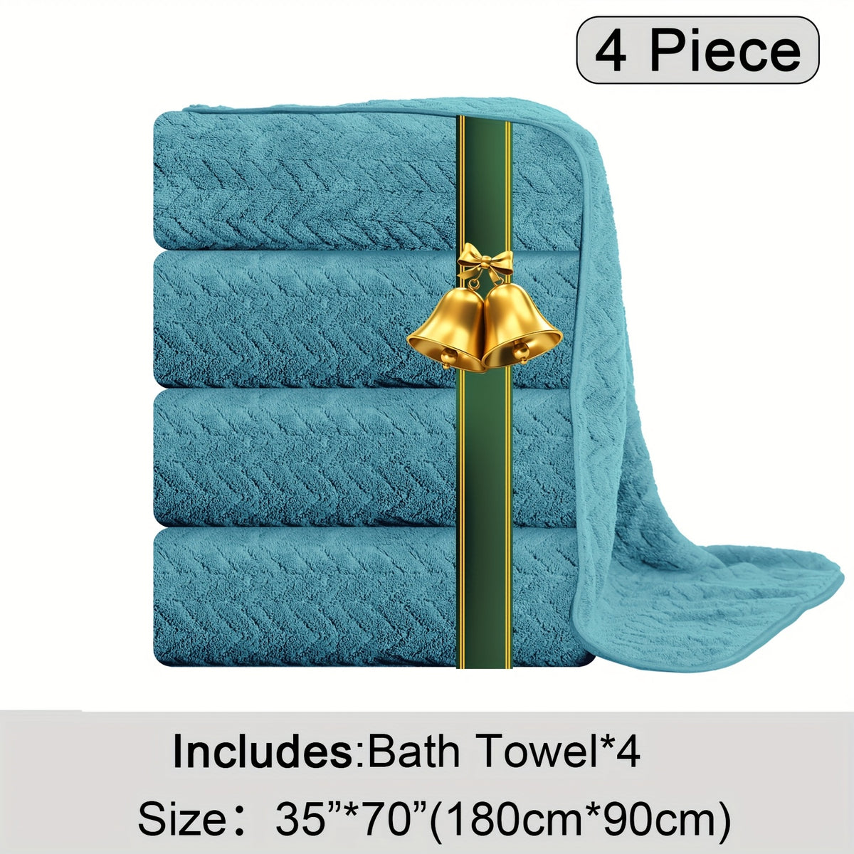 Oversized Bath Towel Set Microfiber XL – Super Absorbent Quick Dry Extra Large Bath Sheets for Family & Hotel, Soft Plush Shower Towels, 4-Piece & 8-Piece Sets, Multiple Colors & Patterns