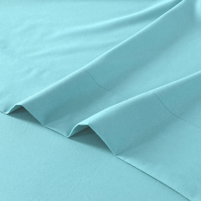 Microfiber Bed Sheets Set 6 Piece Hotel Grade 18" Deep Pocket, Breathable Soft Bedding Twin Full Queen King, 100 GSM All-Season Comfort, Machine Washable Fitted Sheet Flat Sheet Pillowcases, 12 Colors